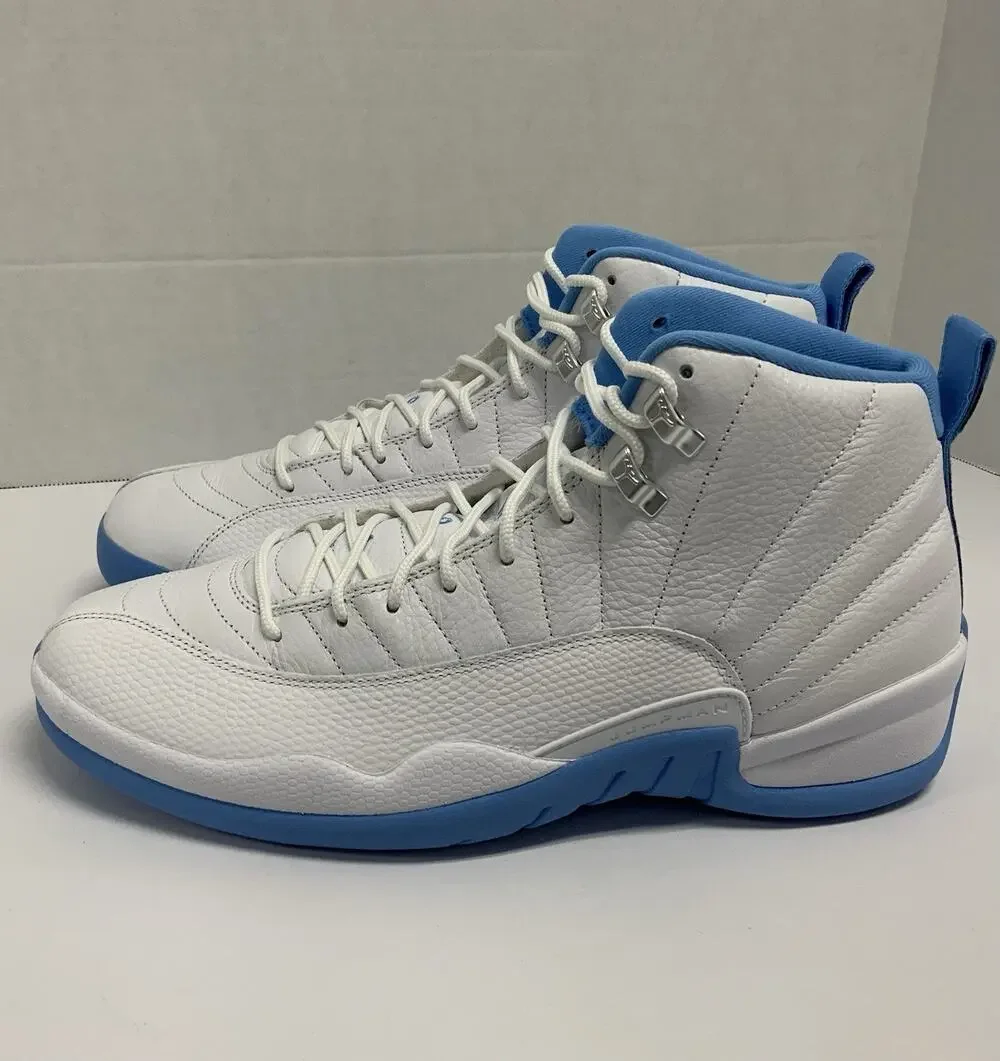 Air Jordan 12 Retro Melo 2025 CT8013 112 Size 9.5 Men White University Blue UNC